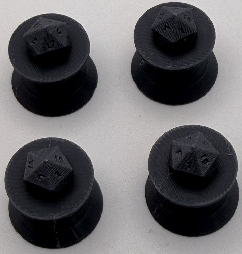 D20 Paint Cap Swatches for Vallejo & Army Painter Dropper Bottles