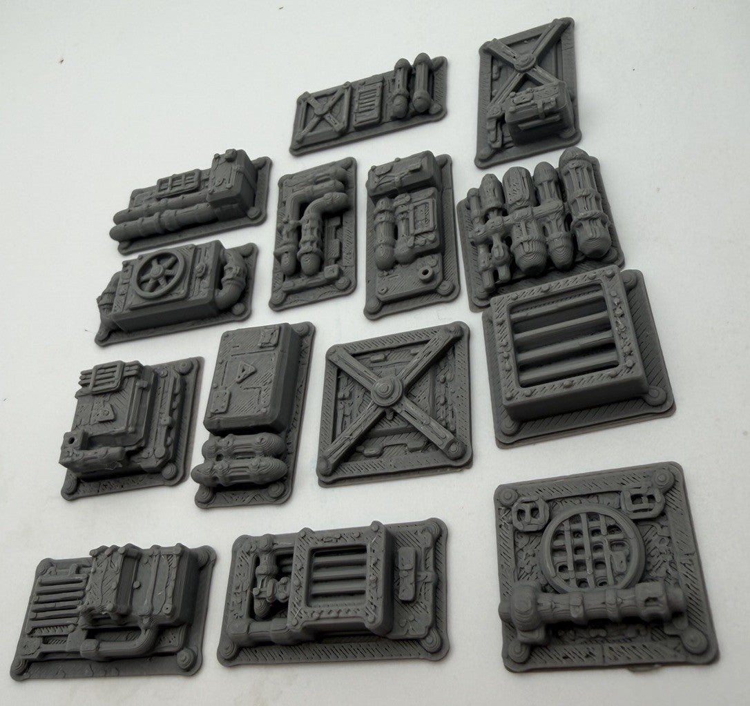 Sci-Fi Greebles Industrial Panels Pipes Vents