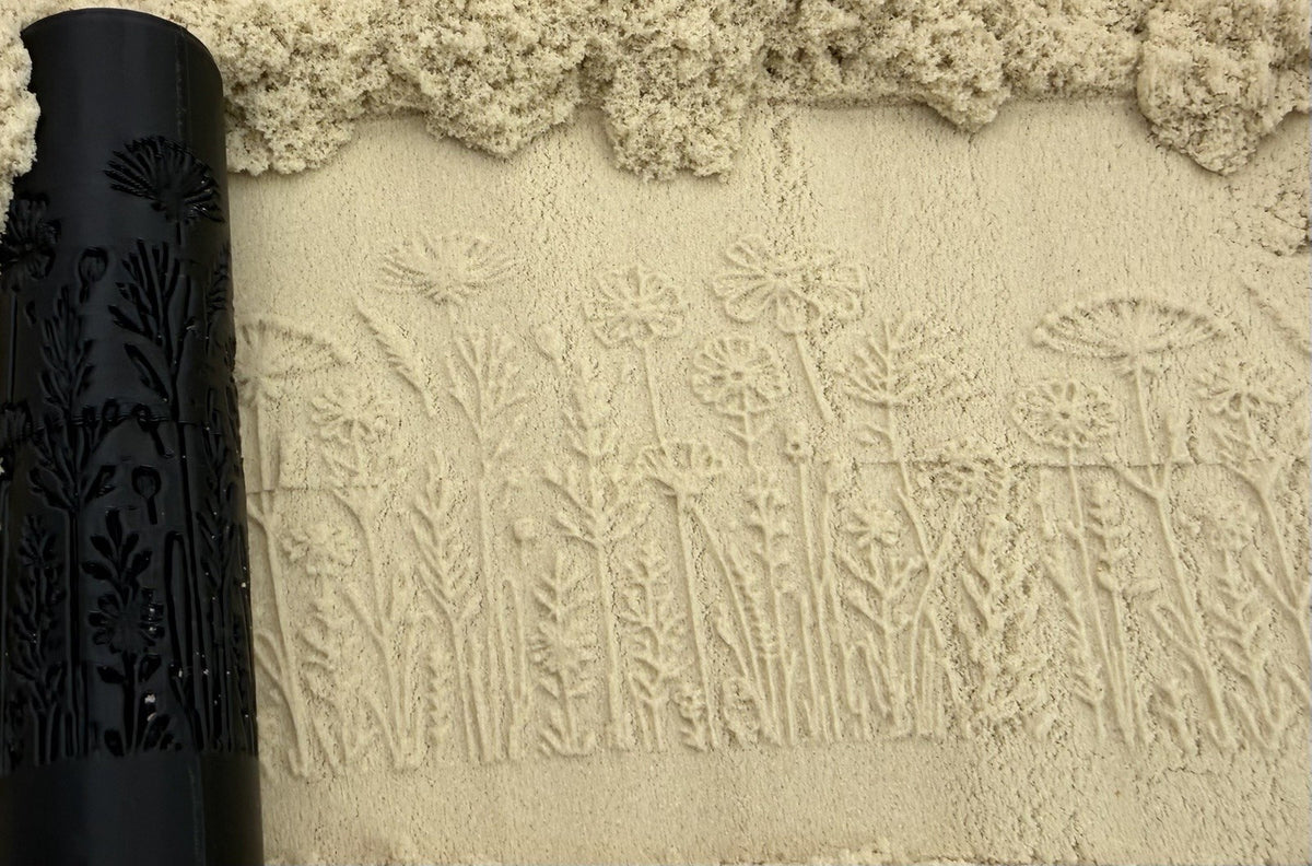 Wildflower Meadow Emboss & Deboss Texture Roller Pair No. 30