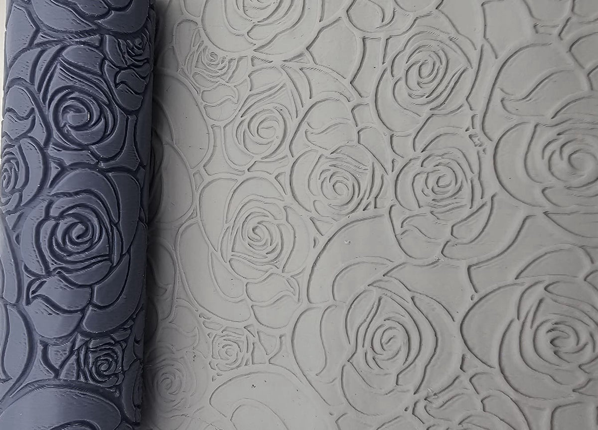 Rose Emboss & Deboss Texture Roller Pair No. 42
