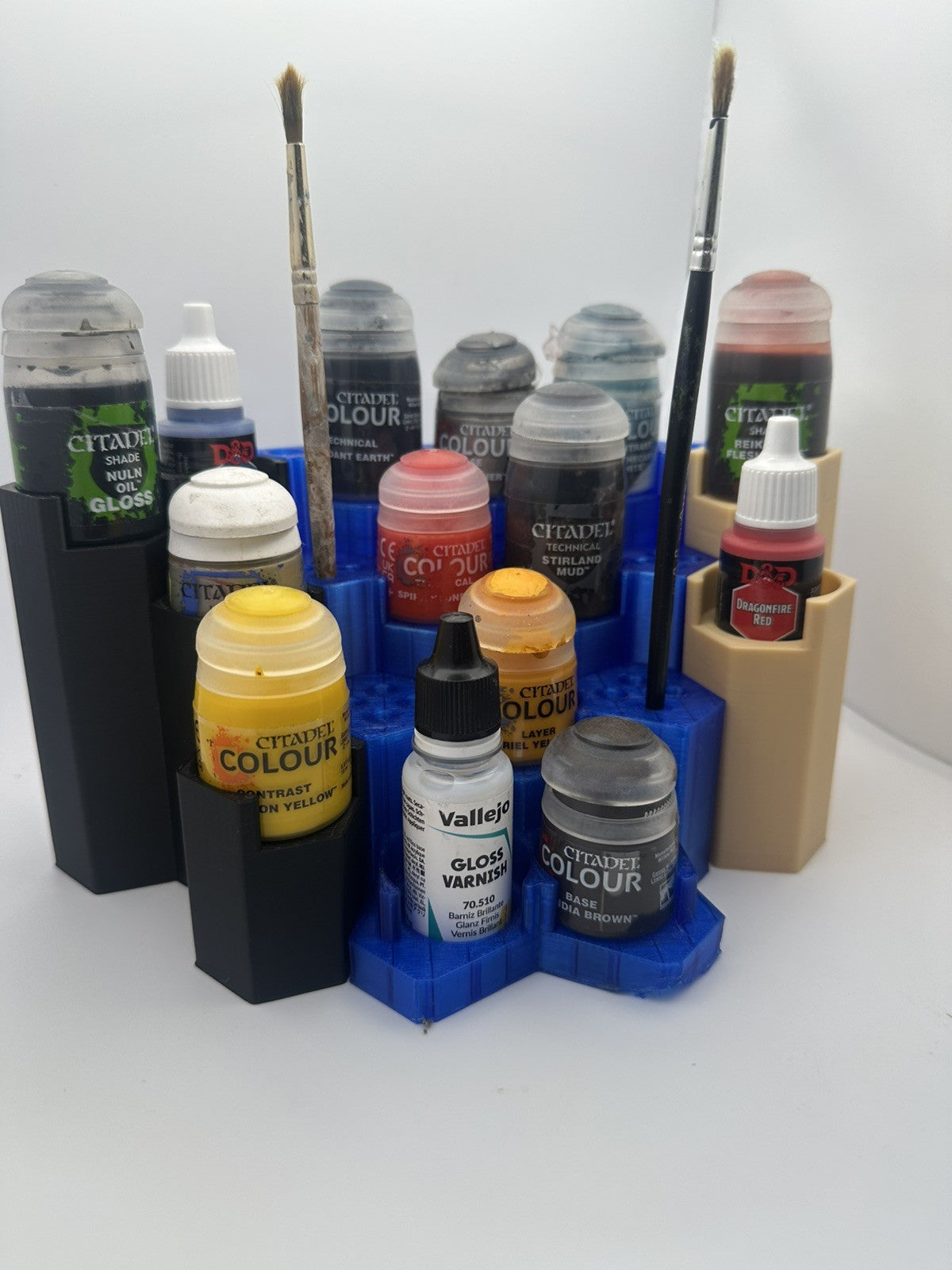 Modular Paint Rack Full Setup - 4x 5x4 Modules + Corner Unit