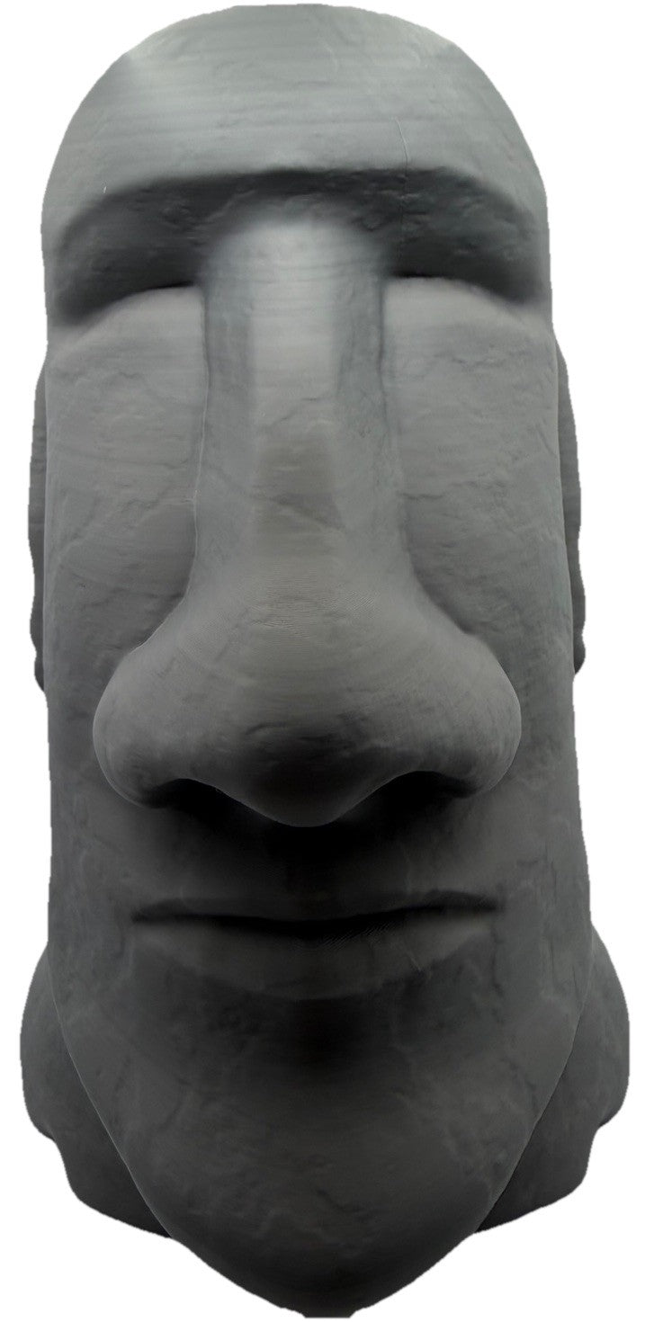 Moai Headphone Stand Easter Island Statue Headset Holder Desk Display Grey