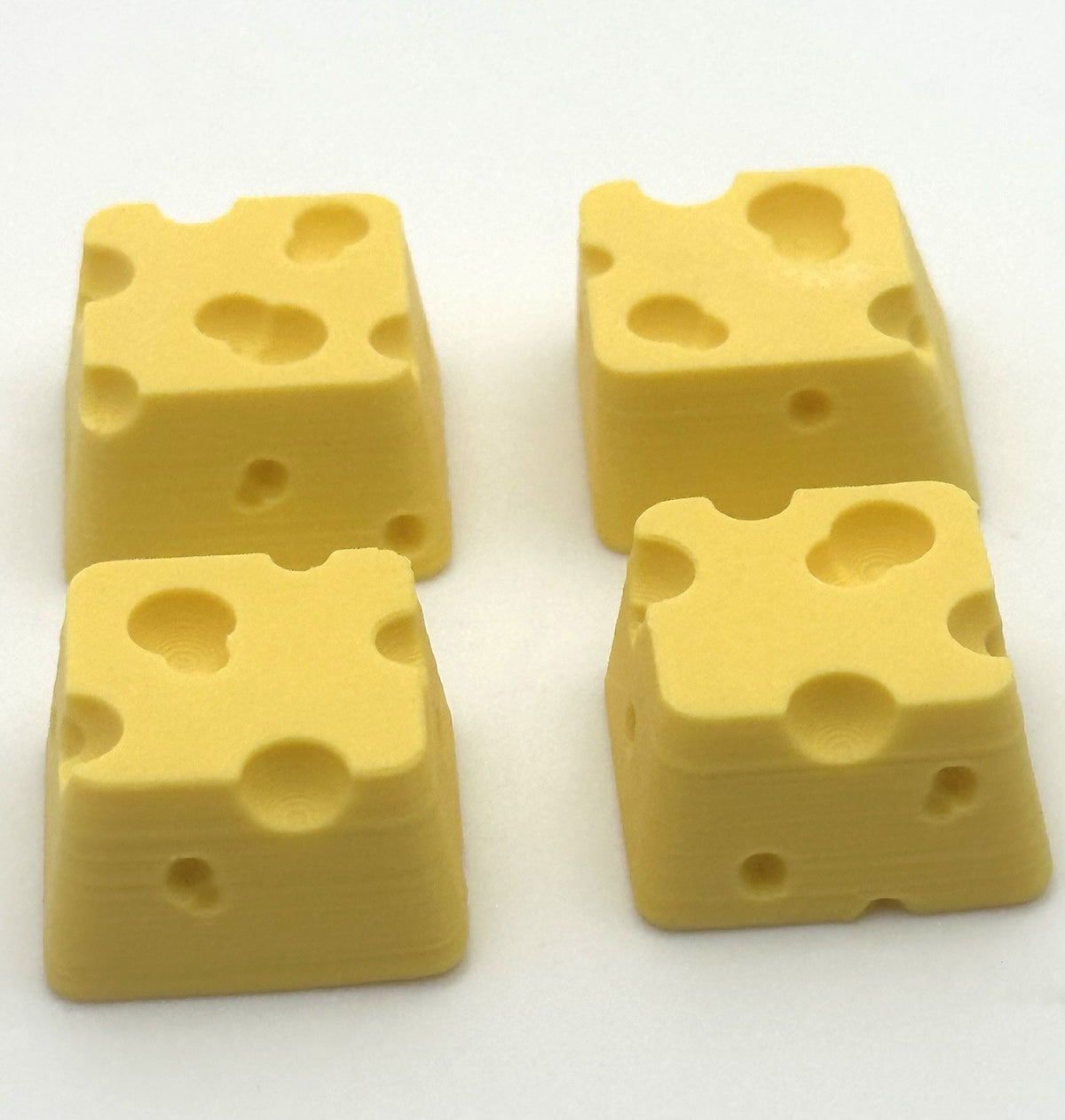 4 Cheese Mechanical Keyboard Keycaps for MX Switches Custom Artisan Keycaps