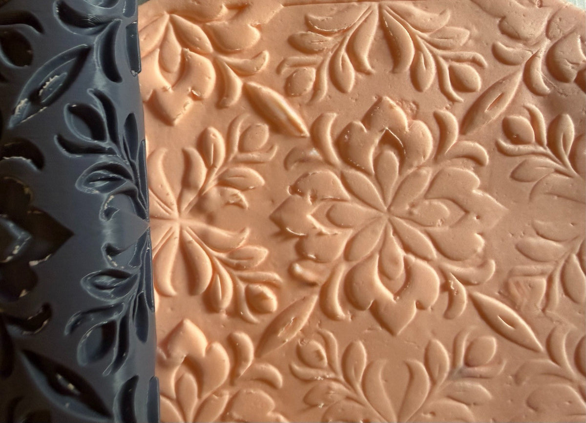 Floral Damask Texture Roller No. 28