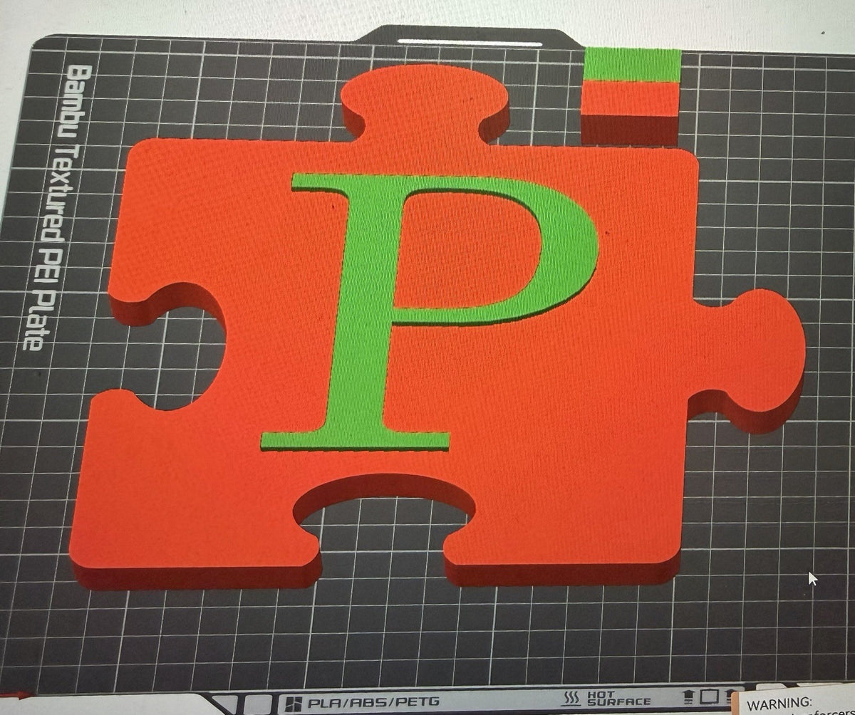 Personalised Interlocking Jigsaw Initial Wall Decor Puzzle Piece Gift
