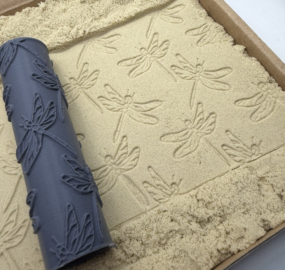 Dragonfly Emboss & Deboss Texture Roller Pair No. 7