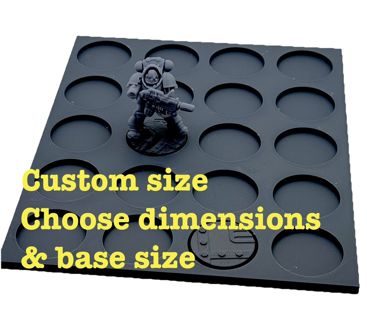 Custom Miniature Display Tray Choose Dimensions & Base Size Storage Organiser
