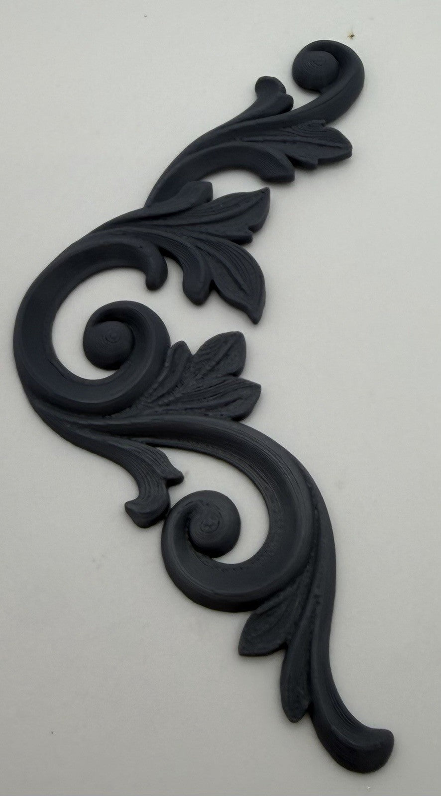 Pair Ornate Acanthus Scroll Furniture Appliques Decorative Frieze - Style 3