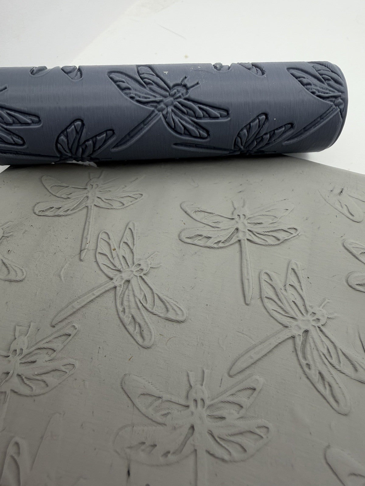 Dragonfly Emboss & Deboss Texture Roller Pair No. 7