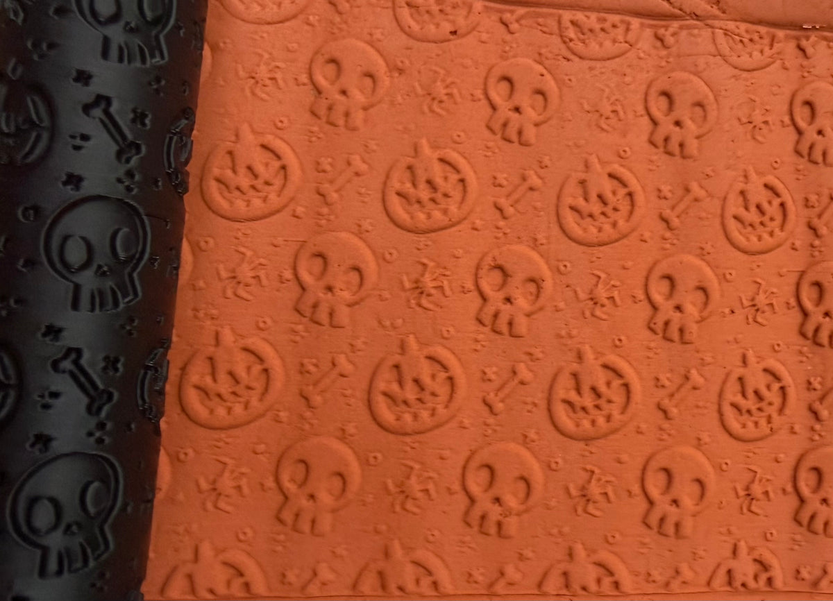 Skulls and Pumpkins Texture Roller No. 79B