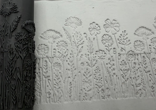 Wildflower Meadow Deboss Texture Roller No. 30A